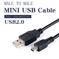 สาย Mini USB 2.0 Cable 5Pin Mini USB to USB Fast Data Charger Cables for MP3 MP4 Player Car DVR GPS