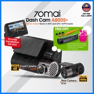 70mai A800s Car Dash Cam 4K Car Recorder Rear Cam Hardwire Hardware Kit (24-hour parking surveillance mode)