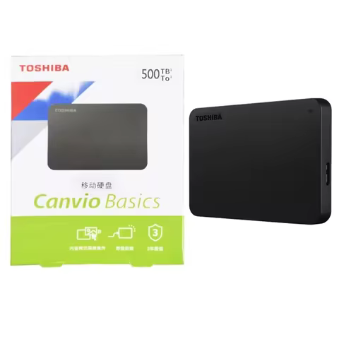 Toshiba A3 Upgrade Black Canvio Base External Hard Drive 500GB 1TB 2TB USB 3.0 Mechanical Disco Rigi