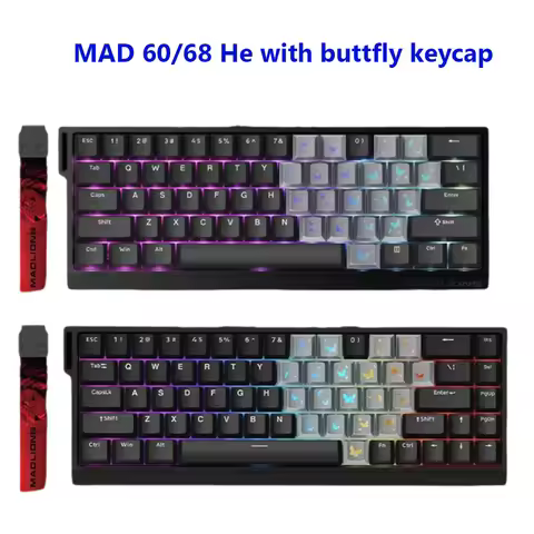 Madlions Mad 60He Gaming Mechanical Keyboard MAD68 Wired Keyboard Mad60 HE PRO Custom MAD68 he Speci