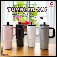 Portable 710ml Thermos Mug  316 Steel Inner  Straw + Handle  Compact & Durable