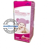 (EXP: 06/2028)AXCEL PARACETAMOL-120 100ml Cherry Flavour