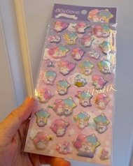 立體 燙金 貼紙 sticker  Sanrio  little twin stars twins star Kiki Lala