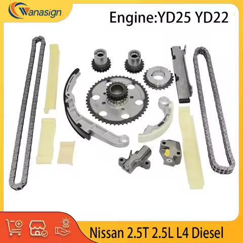 Engine YD22 YD25 Timing Chain Kit Fit 2.5 T L L4 Diesel For Nissan AD Almera Bassara Hardbody King C