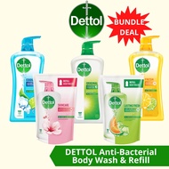 [BUNDLE] Dettol Anti-Bacterial Body Wash & Refill