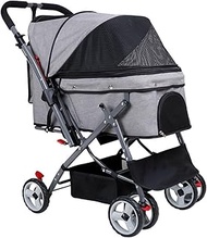 Lightweight Pet Strollers Portable Compact Travel Dog Stroller For Small And Medium Cats, Dogs, Pupp