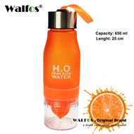 WALFOS Food Grade 650ML Bottle H2O Lemon Juice Fruit Water Bottle Infuser Drinkware For Outdoor Port