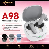 【SG Stock】AI Translation In Ear Earbuds Bluetooth 5.3 Wireless Real Time Translator APP Headphones