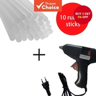 Hot Glue Gun 20w + 10, 20 or 30 Revolver Glue Sticks (110v and 220v) Professional