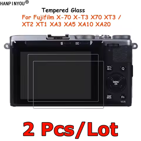 2 Pcs For Fujifilm X-70 X-T3 X70 XT3 / XT2 XT1 XA3 XA5 XA10 XA20 Tempered Glass Camera Screen Protec