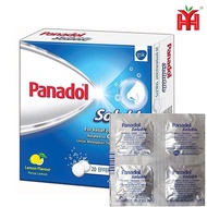 PANADOL SOLUBLE Pain Relief 缓解疼痛 (LEMON FLAVOUR 柠檬味 ) 20'S EFFERVESCENT TABLETS/BOX