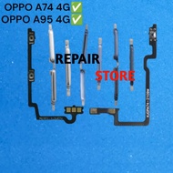 TOMBOL OPPO A74 4G A95 4G BUTTON SET + FLEXIBLE FLEXIBLE ON OFF VOLUME OPPO A74 4G A95 4G FLEXIBLE O
