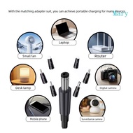 Mary Flexible DC5521 to Type C Chargers Cable With Adjustable Voltages Display