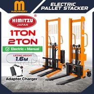 M.Machinery 1T/2T Ton Electric/Manual Hand Self Lift Pallet Jack Semi Auto Hydraulic Forklift Contro