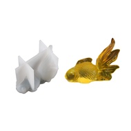 Large Goldfish Ornament Crafts Silicone Mold Epoxy Jewelry Mold Resin Casting Pendant Mold Suitable for Diy Crafts