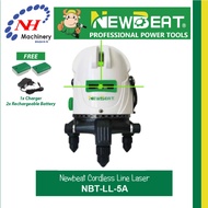 NEWBEAT NBT-LL-5A - CORDLESS GREEN LINE LASER (5 LINE)