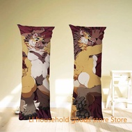 Dakimakura Anime Fluffy Ben Roanoak Cover Holiday Gift Bed Decor Double-Side Print Furry Pillowcase