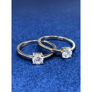 AG SILVER Diamond Rings 925 Sterling Silver