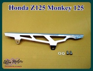 ALUMINIUM "SILVER" G-CRAFT CHAIN COVER CHAIN GUARD SET Fit For HONDA Z125 MONKEY125 #บังโซ่ ครอบโซ่ อลูมีเนียม สีเงิน