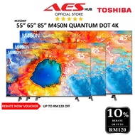 CAN SETUP Toshiba 55" 65" ( 85" GOOGLE TV) Inch 4K UHD Quantum Dot SMART QLED TV 50M450NP M450NP