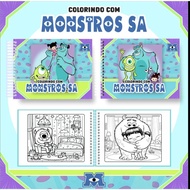 [PDF] 50+ Pages Monsters Inc. | Coloring eBook Buku mewarna kanak2 | A5 Size HD PDF Instant Download