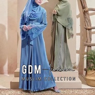 2022 Jubah Robe Muslimah Abaya Lace Jubah Plain Jubah Muslimah Dress Women Plus Size Long Dress LACE LABUH