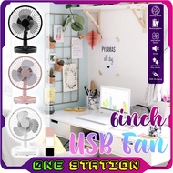 Portable Mini Fan Multifunctional USB Table Fan 6 inch Cooling Air Home Office Adjustable Rechargeable Kipas Meja Mini
