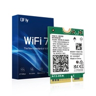 WiFi 7 Wireless Card Intel BE200, with Bluetooth 5.4, 5800Mbps M.2/NGFF Network Card for Windows 10/