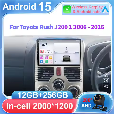 Android 15 Carplay For Toyota Rush DAIHATSU TERIOS Multimedia Car GPS Player Navigation Touch Screen