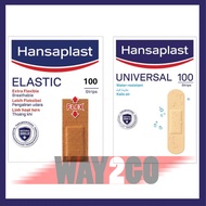 HANSAPLAST Wound Plasters Universal (Water Resistant) / Elastic 100 strips | Plaster Untuk Luka Berd