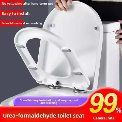 Toilet Seat Compatible with GROHE 39315000/39577000/39119000 Urea Formaldehyde Slow-Close Cover
