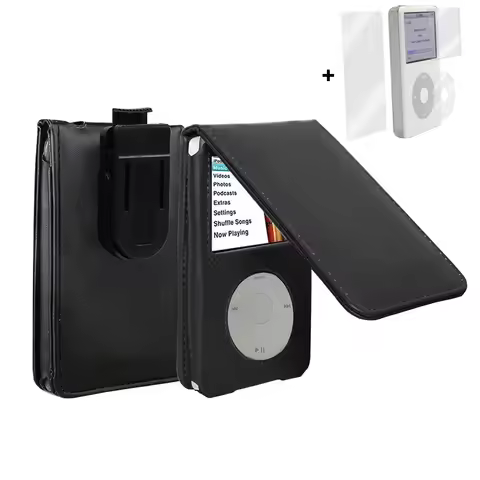 Flip Leather Protective Case Cover for Apple iPod Classic 6th 7th 80G 120G Thin 160G iPod Video 5th 