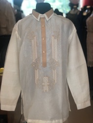 Double collar barong tagalog( barong tagalog, sponsor's barong,father of the groom)