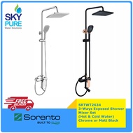 SORENTO Exposed Shower Mixer Set 3 Way Hot and Cold Water Shower Set Bathroom Shower Mixer SRTWT2634