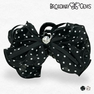 BROADWAY GEMS Hairclamp Plastic Ribbon with Polka Dots Design