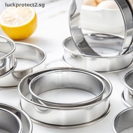 # Beauty Fashion #  8/9/10CM English Muffin Rings Crumpet Rings Double Rolled Tart Ring Round Stainl