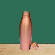 Mahir Antique Craft Pure Copper Water Bottle 32oz with Jute Carrying Shoulder Bag – Ayurvedic Copper Drinking Bottle for Women and Men.