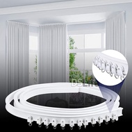 1M 2M 2.8M Flexible Ceiling Curtain Track Window Rod Pole Rail Punch-free Flexible Room Divider RV T