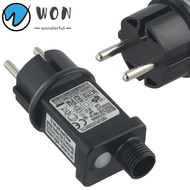 WON Power Supply Adapter, Black IP44 LED Transformer Replacement, Durable EU Plug 31V 6W ABS Fairy L