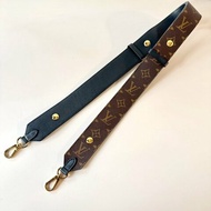 LV MONOGRAM 老花 黑色 雙色 兩段式 可調長度 替換 肩背帶 J02465