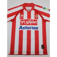 arsenal ginebra jersey 08-09 Gijon Sports Jersey Retro Football Suit La Liga Sporting de Gijon Home 