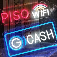 Piso WIFI Gcash Signage led Light logo signage with lights for Busness Store Signboard Decoration