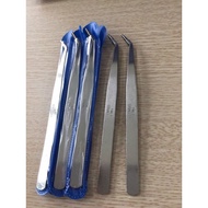 3 thread picker brakes, curved tweezers, straight tweezers, thread picker tweezers, thread remover