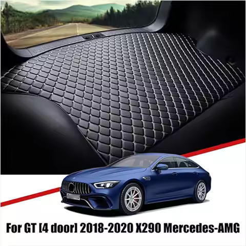 Custom for Mercedes AMG GT 43 53 63 2019-2025 High Quality Car Trunk Mat Anti Dirty Durable Leather 