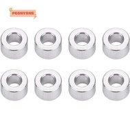 PEONYTWO 8Pcs Damper Spacer Washer, Aluminium Alloy Silver Tone Shock Absorber Spacer, Durable d2.6xD5x2 Grommet Spacer Pads for RC Model Car