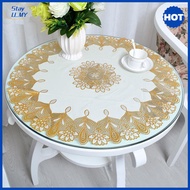 1 PC Round Tablecloth Oil-proof Anti-scald Coffee Table Cloth Round Table Table Cover<Stay U_MY>