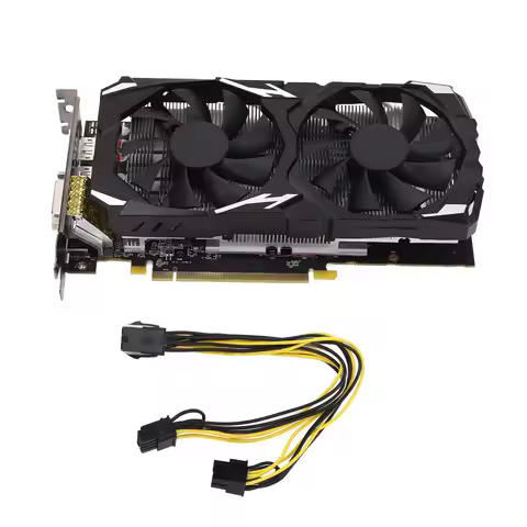 RX 580 Graphics Card 8GB GDDR5 256bit Support 8K 16 PCI Express 3.0 2 Cooling Fans Gaming Graphics C