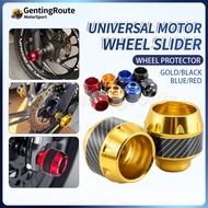 2 PCS Universal Alloy Wheel Slider Motorcycle Wheel Protector Carbon Y16 Y15 FZ150 R15 LC135 Y15ZR R