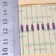 UNGU PURPLE 100K 1/4W 1% copper feet resistor 100 k 1/4 watt 100 kilo ohm 1/4 w 1/4watt 1 percent 10