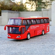 Alloy Double-Deck Bus Car Model Artificial Tourist Bus Kids Toy Car Open Door Bus Bus